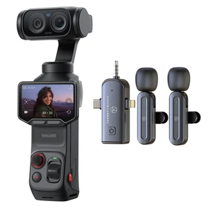Insta360 Luna Ultra 8K Pocket Gimbal Camera Standard Combo, Cosmic Black, Bundle with Wireless Lavalier Microphone Insta360 Luna Ultra 8K Pocket Gimbal Camera Standard Combo, Cosmic Black, Bundle with Wireless Lavalier Microphone