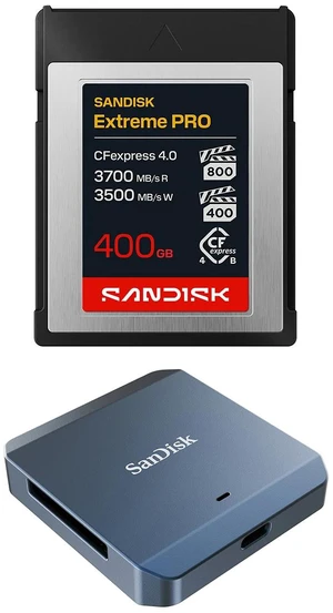 SanDisk Extreme PRO CFexpress 4.0 Type-B Memory Card - 400GB, With Recorder SanDisk Extreme PRO CFexpress 4.0 Type-B Memory Card - 400GB, With Recorder