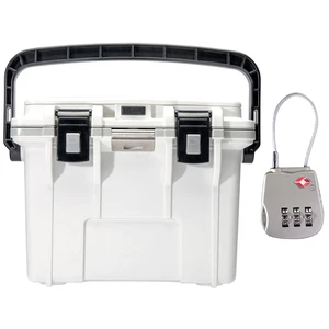 Pelican 14QT Personal Cooler - White/Gray, with TSA Combination Lock Pelican 14QT Personal Cooler - White/Gray, with TSA Combination Lock