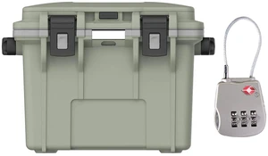 Pelican 14QT Personal Cooler - Sage Gray, with TSA Combination Lock Pelican 14QT Personal Cooler - Sage Gray, with TSA Combination Lock