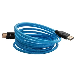 Kondor Blue 7' 4K HDMI 2.0 Nylon Braided Cable, Blue Kondor Blue 7' 4K HDMI 2.0 Nylon Braided Cable, Blue