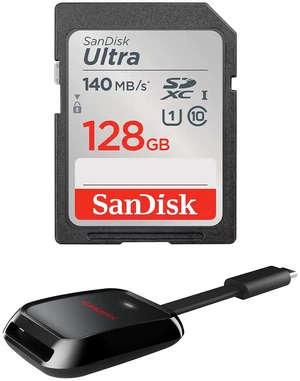 SanDisk Ultra UHS-I U1 SDXC Memory Card - 128GB, With Reader SanDisk Ultra UHS-I U1 SDXC Memory Card - 128GB, With Reader