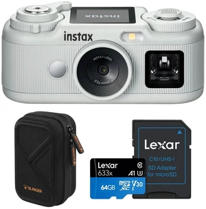 Fujifilm Instax Pal 2 Digital Camera, White, Accessory Kit Fujifilm Instax Pal 2 Digital Camera, White, Accessory Kit