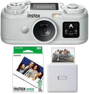 Fujifilm Instax Pal 2 Digital Camera, White, With Printer & Color Print Film Fujifilm Instax Pal 2 Digital Camera, White, With Printer & Color Print Film