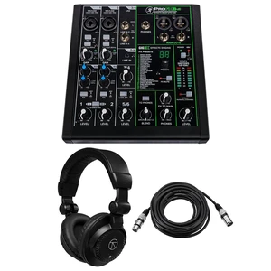 Mackie ProFXv3 6-Channel Professional Effects Mixer, Bundle with TAPH100 Studio Monitor Headphones and 25' XLR Microphone Cable Mackie ProFXv3 6-Channel Professional Effects Mixer, Bundle with TAPH100 Studio Monitor Headphones and 25' XLR Microphone Cable