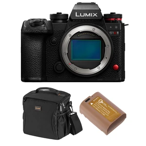 Panasonic LUMIX S1RII Mirrorless Camera, Bundle with DMW-BLK22U Battery and Shoulder Bag Panasonic LUMIX S1RII Mirrorless Camera, Bundle with DMW-BLK22U Battery and Shoulder Bag