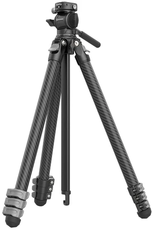 SmallRig 4-Section Carbon Fiber Portable Travel Tripod with Fluid Head, Black SmallRig 4-Section Carbon Fiber Portable Travel Tripod with Fluid Head, Black