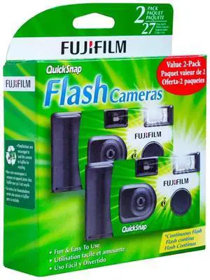 Fujifilm QuickSnap Flash 400 One Time Use 35mm Camera with Flash, 27 Exposures, (5, 2-Packs)