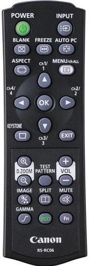 Canon RS-RC06 Remote Controller for WUX450/D, WUX400ST/D, WX520/D, WX450ST/D Projectors