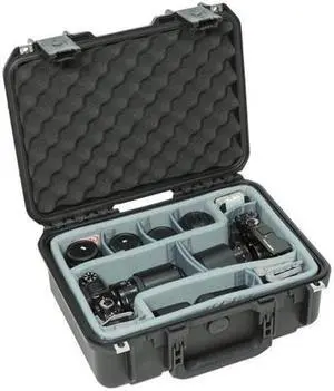 SKB Cases iSeries Case w/Think Tank Designed Photo Dividers & Lid Foam (Black)