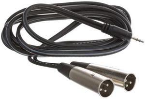 Hosa Technology Stereo Breakout, 3.5 mm TRS to Dual XLR3M, 3 m