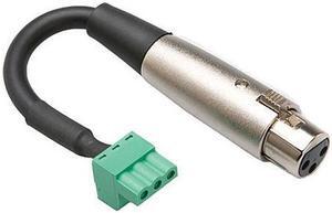 Hosa Technology 6" Low-Voltage XLR3F to PHX3F Adapter #PHX-206F BULK