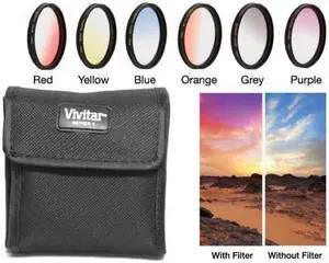 Vivitar 72mm Graduated Color Multicoated Filter Set #VIV-FKGR6-72