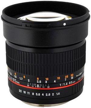 Rokinon 85mm f/1.4 AS IF UMC Lens for Micro Four Thirds Mount #85M-MFT