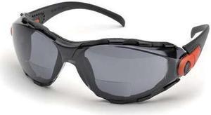 ELVEX RX-GG-40G-AF-2.5 Reading Glasses, +2.5, Gray, Polycarbonate, Series: