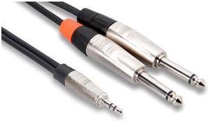 Hosa HMP-006Y 6-ft. Pro Y Cable 3.5MM TRS-1/4 inch