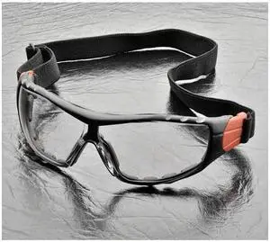 ELVEX GG-45C-AF Safety Glasses, Wraparound Clear Polycarbonate Lens, Anti-Fog,