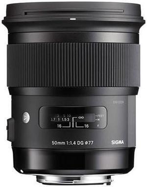 Sigma 50mm f/1.4 DG HSM ART Lens for Nikon DSLR Cameras - USA Warranty #311306