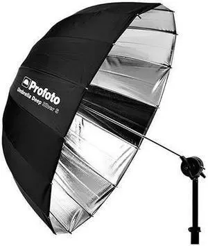 Profoto Deep and Parabolic 33" Umbrella, Small, Silver