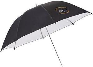 Glow 40" White Umbrella with Outer Black #GL-U-40WB