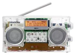 Sangean FM-Stereo RBDS/AM Digital Tuning Portable Receiver, Clear #PR-D5 CL