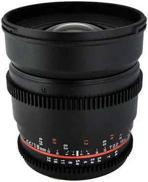 Rokinon CV16M-NEX 16mm T2.2 Cine Wide Angle Lens for Sony E-Mount Cameras