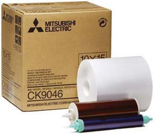 Mitsubishi 6" Electric Wide Paper Roll & Inksheet for 600 Photos #CK9046