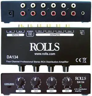 Rolls 4-Channel RCA Distribution Amplifier #DA134