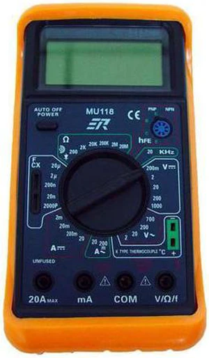 Rolls MU118 Digital Multimeter, 3.5" Display Rolls MU118 Digital Multimeter, 3.5" Display