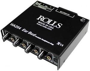 Rolls HA204p Portable 4-Channel Battery Operated Headphone Amplifier #HA204P