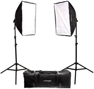 Clar 2-Light SoftBox Kit, Stands and Carrying Case #FP-LCF-SBK01
