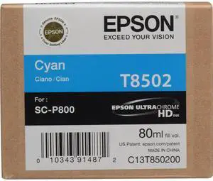 T850200 SINGLE 1X80 ML PHOTO CYAN