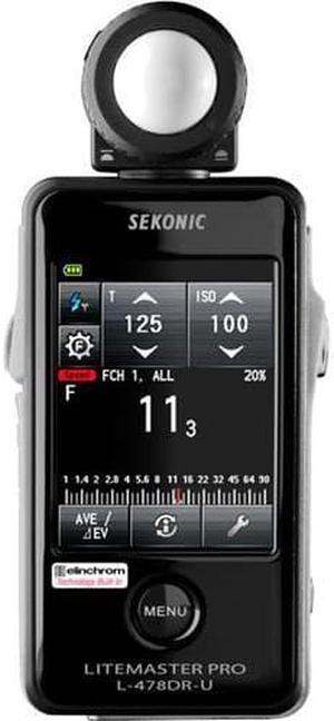 Sekonic LiteMaster Pro L-478DR-U-EL Series Light Meter for Elinchrom EL Skyport