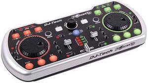 DJ Tech Poket DJ Duo USB DJ Software Controller with Integrated Soundcard
