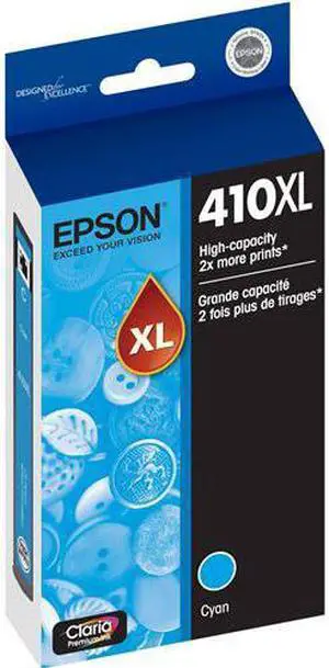Epson T410 Claria Premium High Capacity Cyan Ink Cartridge #T410X220S
