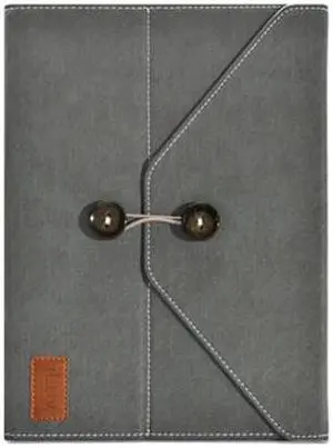 ILUV ICC837GRY IPAD(R) 3 DUNGAREES PORTFOLIO JACKET WITH STAND (GRAY)
