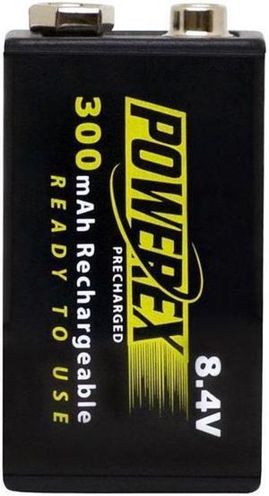 Maha Powerex MHR84VP 1-pack 300mAh 9V Ni-MH Rechargeable Batteries