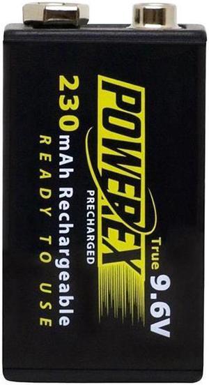 Maha Powerex MHR9VP 1-pack 230mAh 9V Ni-MH Rechargeable Batteries