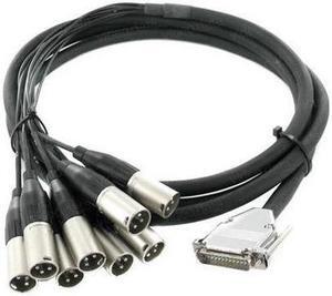 Cymatic Audio Cable Splitter for uTrack24 Recorder - DB25 to 8 XLR Female, 6.6'