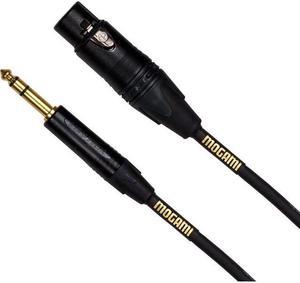 Mogami Gold 3' 1/4" TRS Male to 3-Pin XLR Female Balanced Quad Patch Cable
