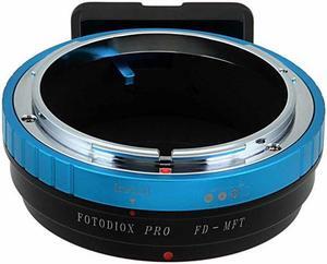 Fotodiox FD-MFT-P Pro Lens Mount Adapter - Canon FD & FL 35 mm SLR Lens To Micro Four Thirds Mount Mirrorless Camera Body with Built in Aperture Control Dial