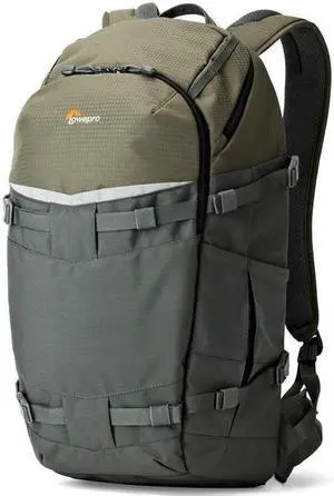 Lowepro Flipside Trek BP 450 AW Backpack for DSLR & 3-4 Lenses, Gray/Dark Green