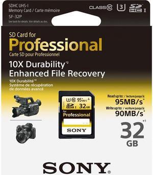 Sony 32GB Professional Class 10 UHS-I U3 SDHC Memory Card #SF-32P/T1