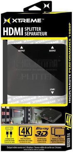 Xtreme XHV11016BLK 2 Port HDMI Splitter