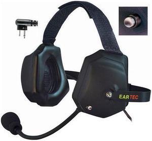 Eartec Xtreme Double Ear Shell Mount PTT Headset with Mic and Motorola 2-Pin