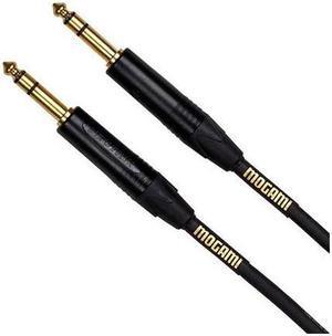 Mogami Gold 6' 1/4" TRS Male to 1/4" TRS Male Stereo Cable #GOLD TRS-TRS-06