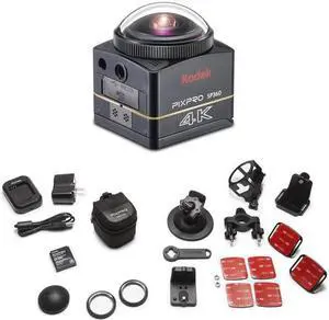 Kodak PIXPRO SP360 360 Degree VR 4K Action Camera Premier Pack #SP360 4K-BK3