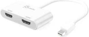 j5create Mini DisplayPort to Dual HDMI Adapter