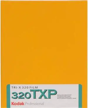 Kodak Professional Tri-X Pan 320 TXP 4164 B&W Film ISO 320, 4x5", 10 Sheets