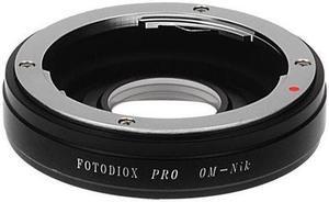 Fotodiox Lens Mount Adapter for Olympus OM Lens to Nikon F Mount Camera #OM-NK-G